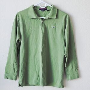 Vineyard Vines Green Long Sleeve Polo Shirt